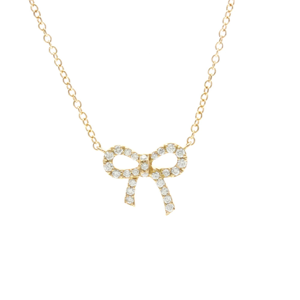 TIFFANY 18k Gold Diamond Necklace